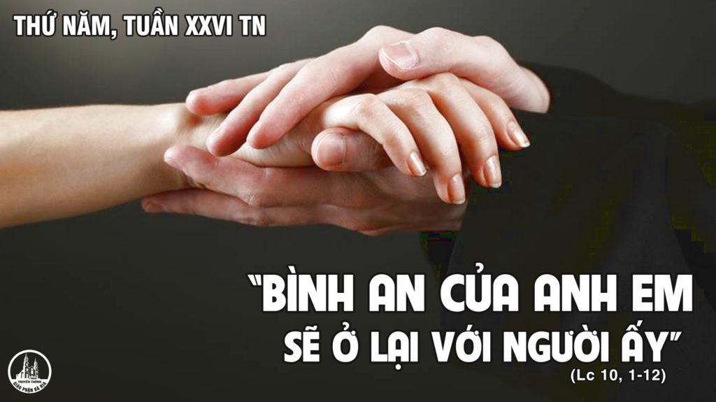 THỨ NĂM SAU CHÚA NHẬT XXVI THƯỜNG NIÊN