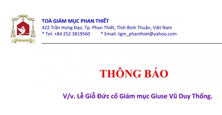 Lễ Giỗ Đức cố Giám mục Giuse Vũ Duy Thống.