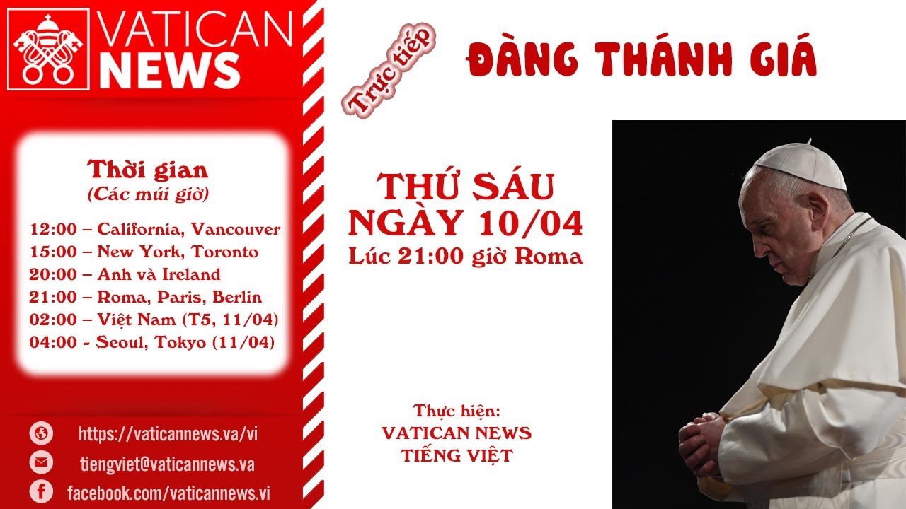 Trực tiếp Đàng Thánh Giá với Đức Thánh Cha